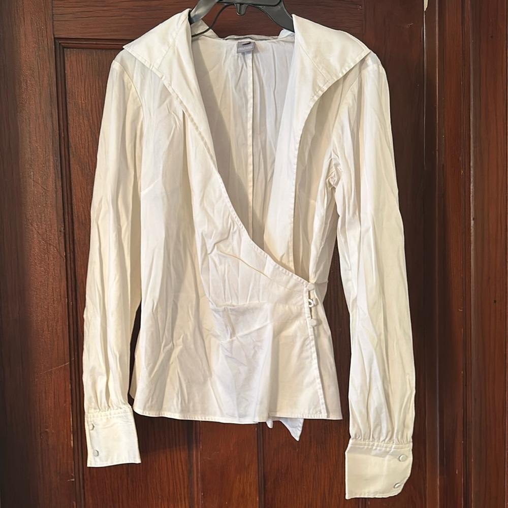Ellen Tracy wrap blouse